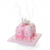 18 Pink & Silver Parcel - online cakes